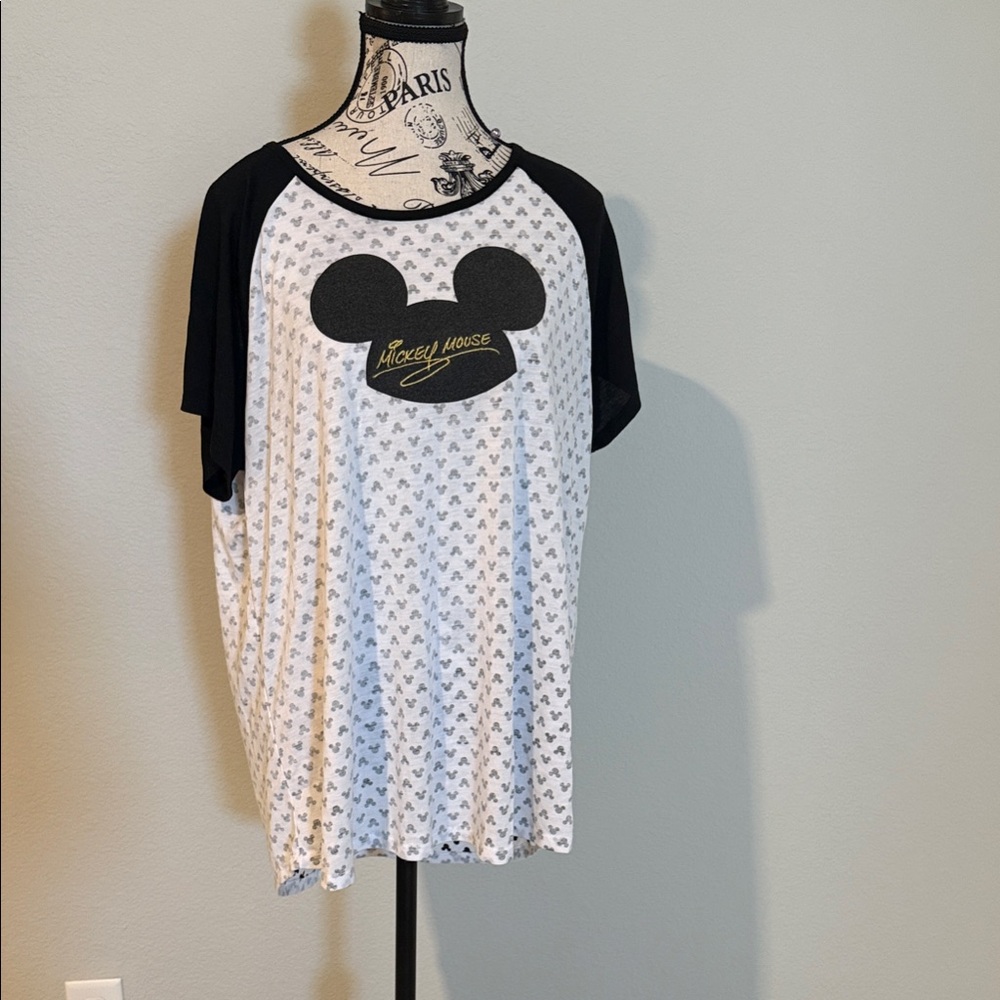 Disney Mickey Mouse Kids T-Shirt - Black & White